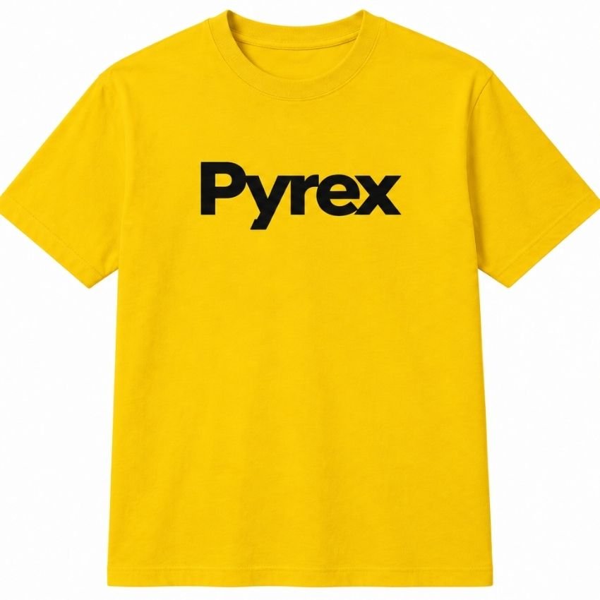 Pyrex Mens Yellow T-Shirt