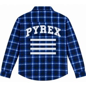 PYREX 23 Blue Plaid Shirt