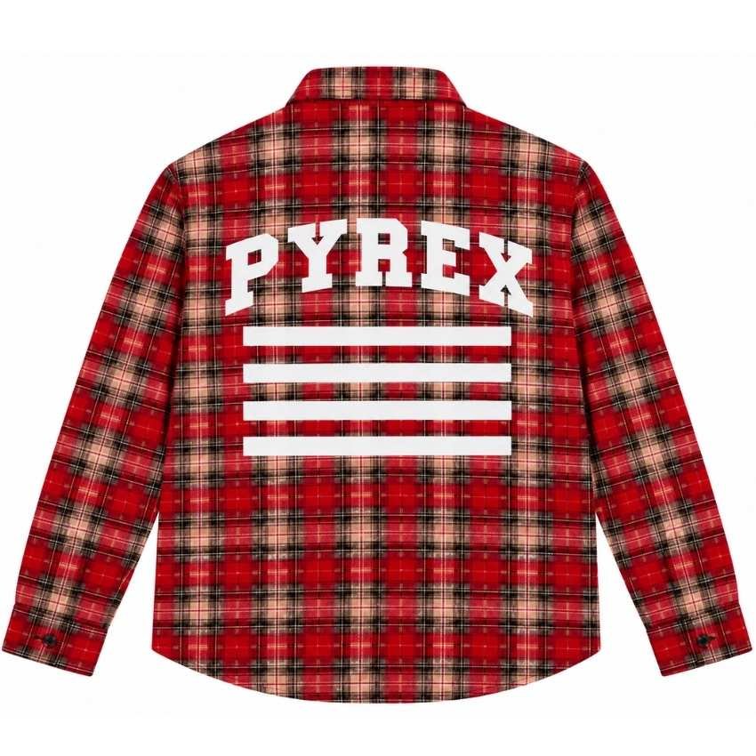 PYREX 23 Crimson Plaid Flannel PYREX 23 Crimson Plaid Flannel
