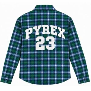 PYREX Vision Green Plaid Overshirt